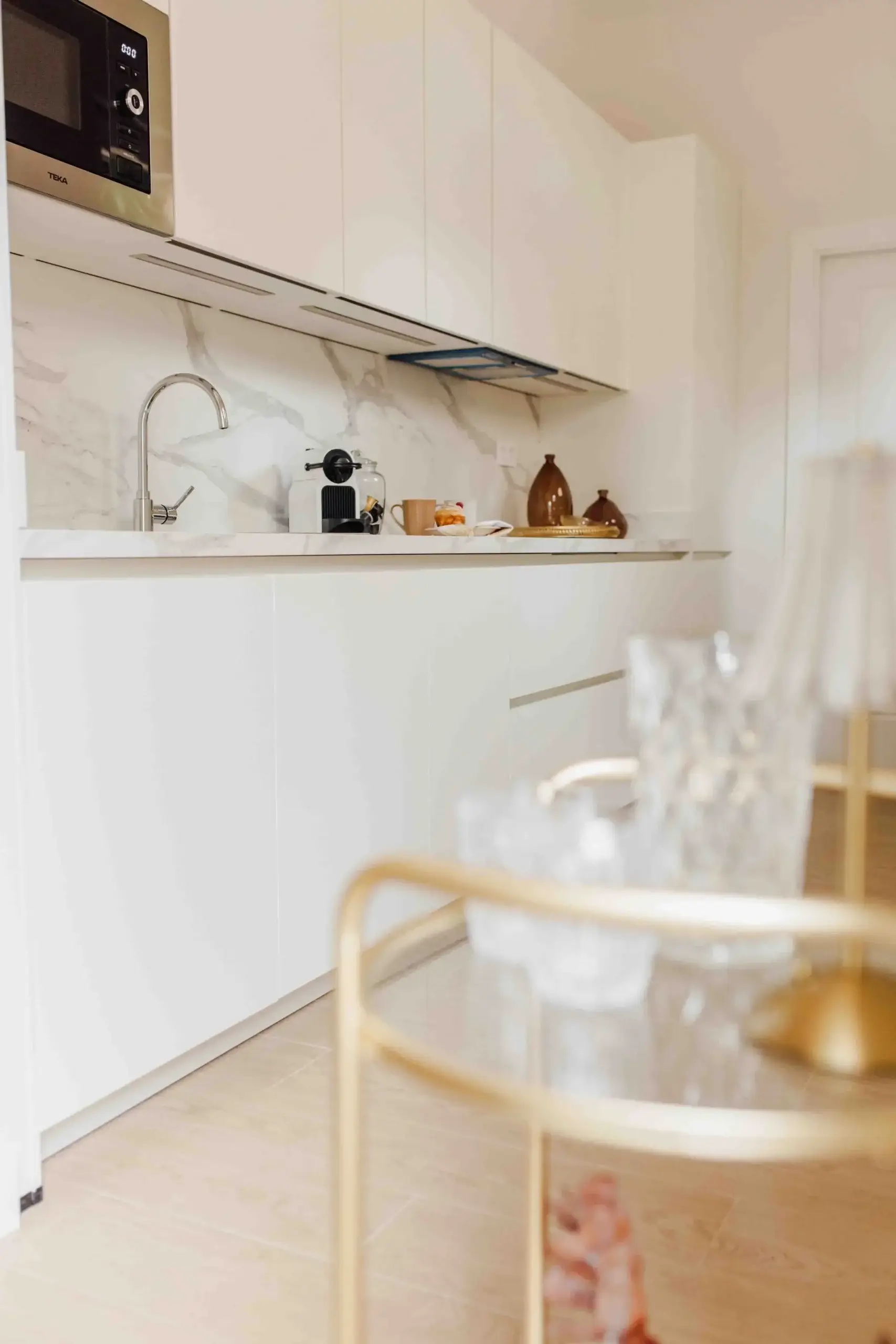 Cocina equipada del Apartamento Langre en Santander